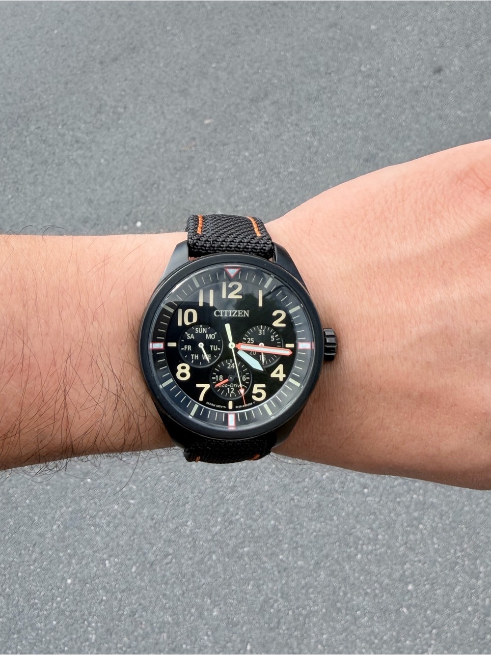 Citizen Chandler BU2055-16E Eco-Drive Military Men Watch (I114)